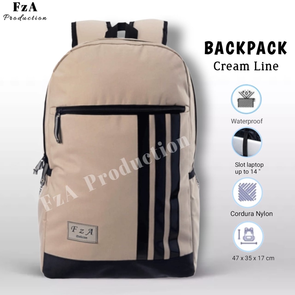 FzA Official - Tas Ransel Distro Casual Pria Wanita / Tas Ransel Laptop Backpack Sekolah Kuliah Distro Original Tas Punggung Laptop - CRLN