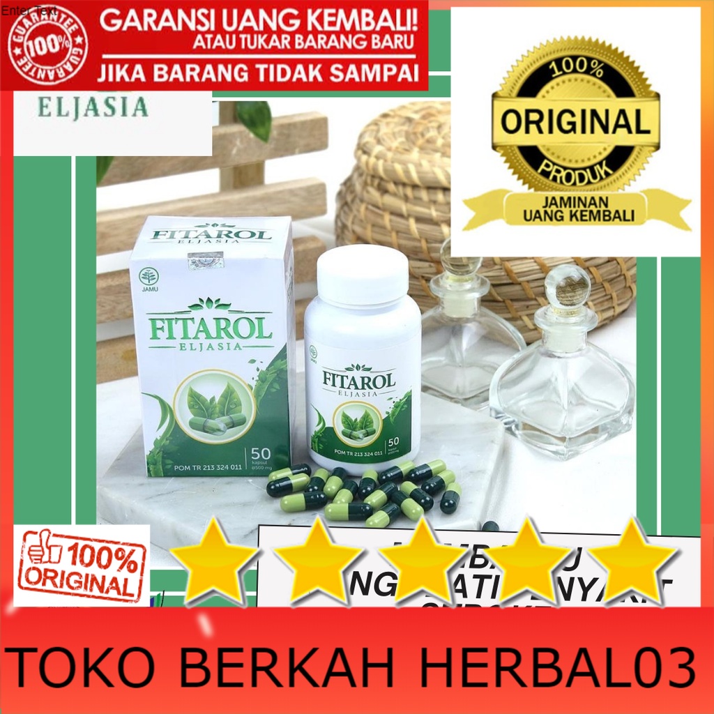 100% ASLI Paket Gold Obat Stroke Herbal Fitarol Eljasia isi 2 botol