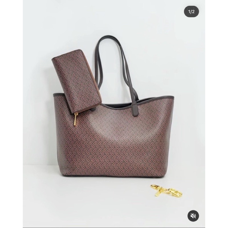 Izzy Canvas Tote Bag Buttonscarves