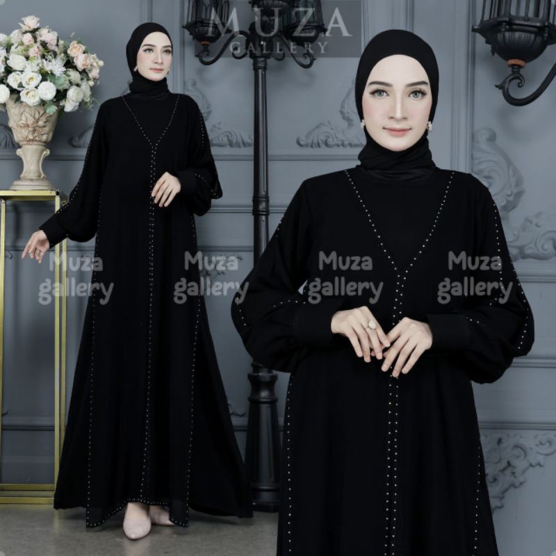 MUZA ABAYA HITAM ABAYA TURKEY RATIH