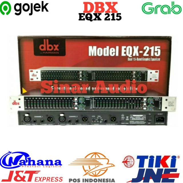 Equaliser DBX EQX 215 Plus Subwoofer / DBX EQX215 Sub Dus merah