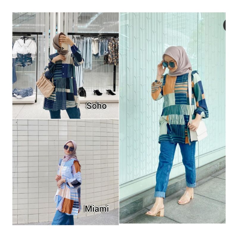 READY SIAP KIRIM - DORIS Blouse Original 100% by Vanilla Hijab