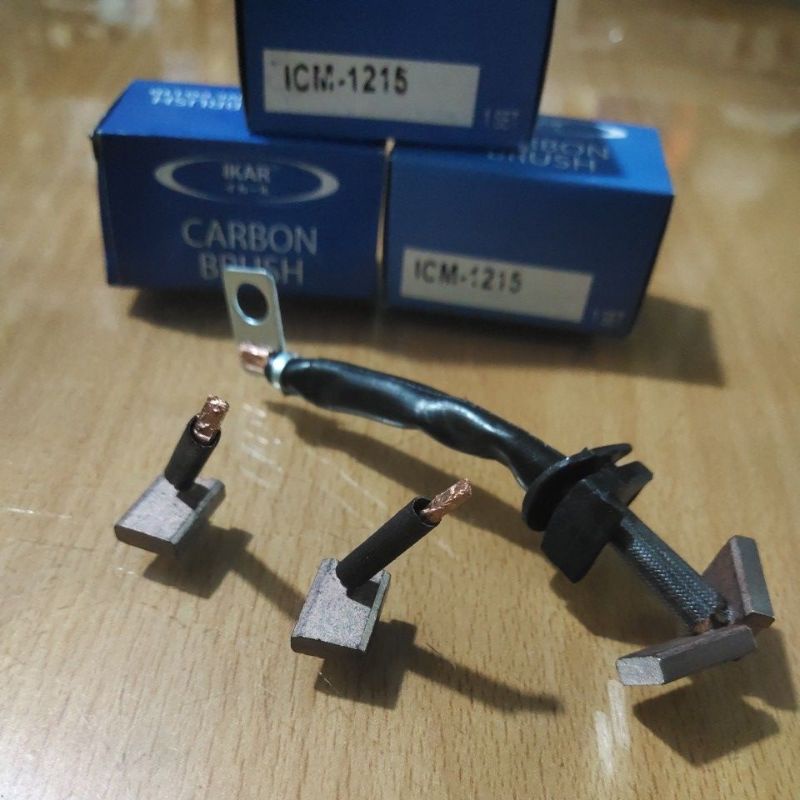 HEAVY DUTY ☑️ 1 Set isi 4 Bostel Dinamo Starter IKAR • ICM-1215 | CB Arang Karbon Carbon Brush Kol K