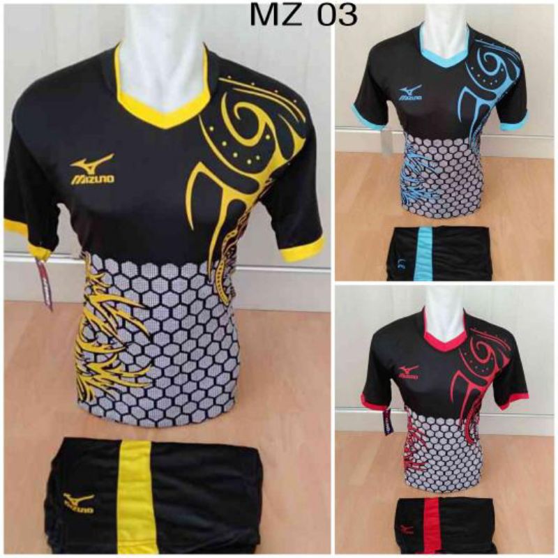 Kaostim Volley Mizuno kaos voli baju voli Jersey Olahraga setelan voli