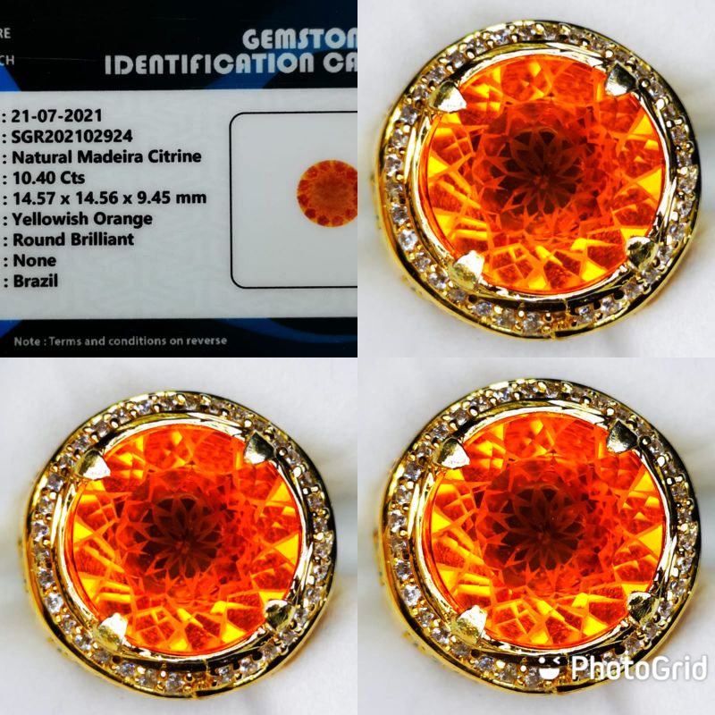 YELLOW ORANGE MADEIRA CITRINE MEMO