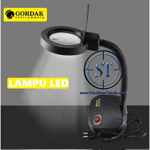 Lampu Baca LED Lampu Meja Kaca Pembesar-208 Reading Lamp Magnifier LED Desk Light