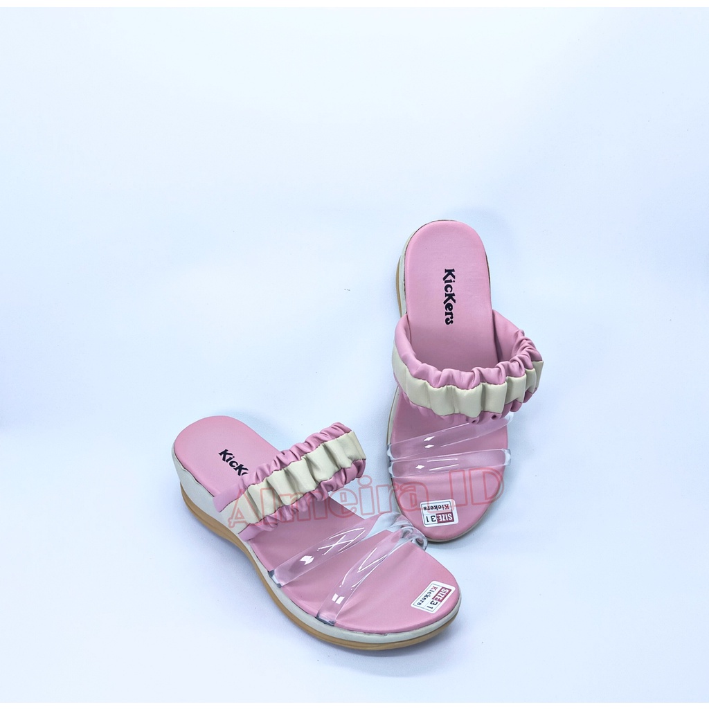 Sandal Anak Perempuan Kickers Wedges Jelly | Sandal Anak Kekinian | Sandal Anak Fashionable