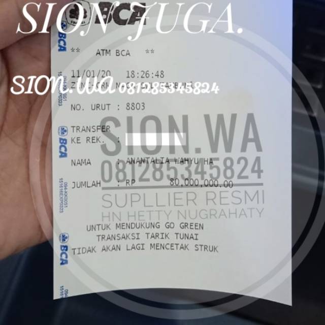 Bukti akurat kita Supplyer Resmi HN ASLI dari teh Anantalia/teh ayu.