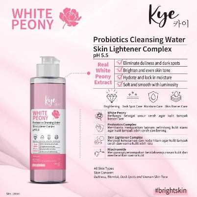 ⭐BAGUS⭐ KYE PROBIOTICS CLEANSING WATER 200ML | White Peony Jeju Cica Tea Tree