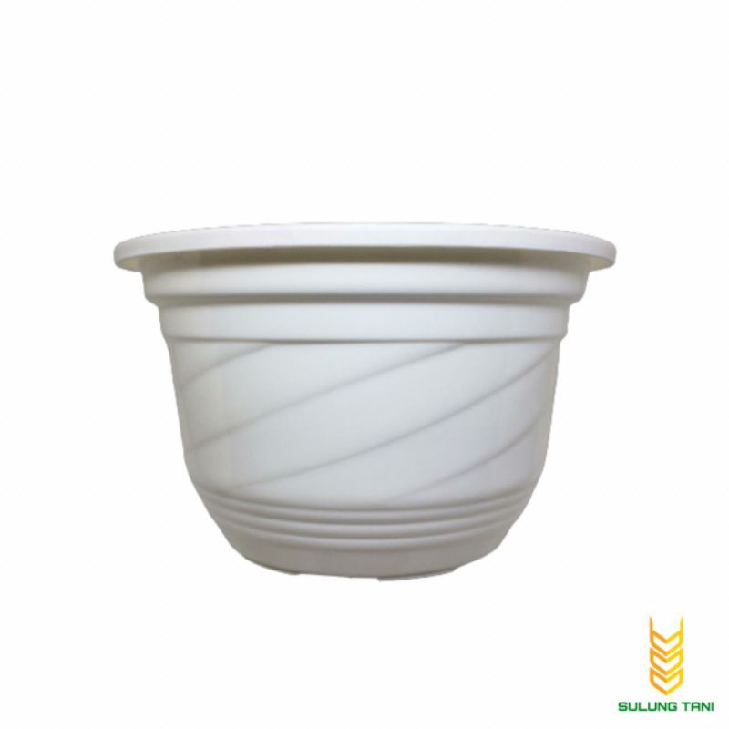 POT GANTUNG PLASTIK 20 CM PUTIH