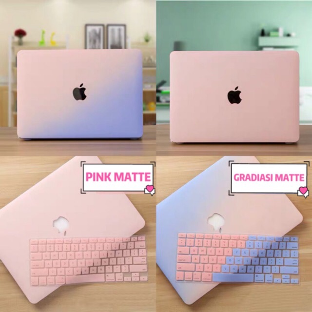 [ Free Pelindung Keyboard KECUALI WARNA PINK NEW AIR  ] Cover Macbook air 2020 A2237  A2179 A1932 M1 Cover Matte Series Case Mac boook