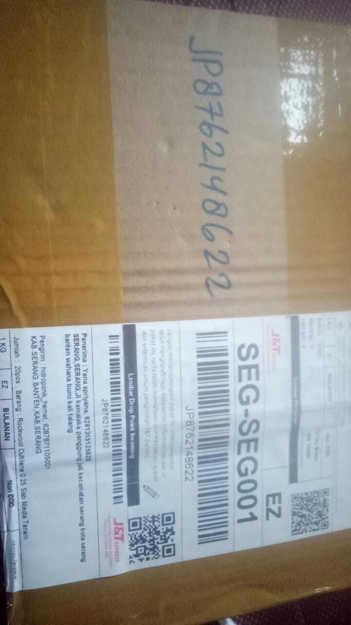 Rockwool Cultilene 0.25 Slab Media Tanam Hidroponik