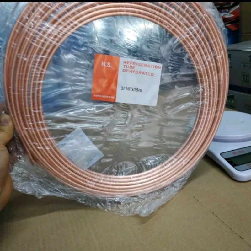 Pipa 3/16 pipa Tembaga polos 3/16 Cooper tube 3/16 NS meteran