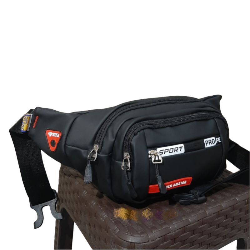 Tas  Selempang Pria Poloamstar Anti Air Tas Pinggang waistbag TZ-895 Waistbag Pria anti air Tas Sele