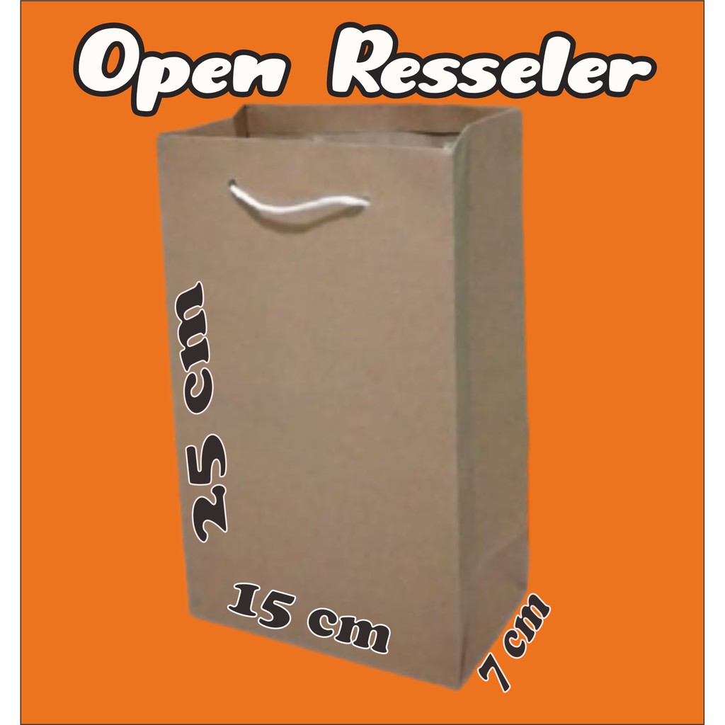 

Paper Bag Polos Coklat Ukuran 15X25X7 (PXTXL) Garansi Kualitas Cocok Tas Souvenir