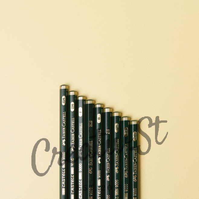 

H7Y (16 Pcs) FABER CASTELL Pensil Komputer 9000 6H Sampai 8B