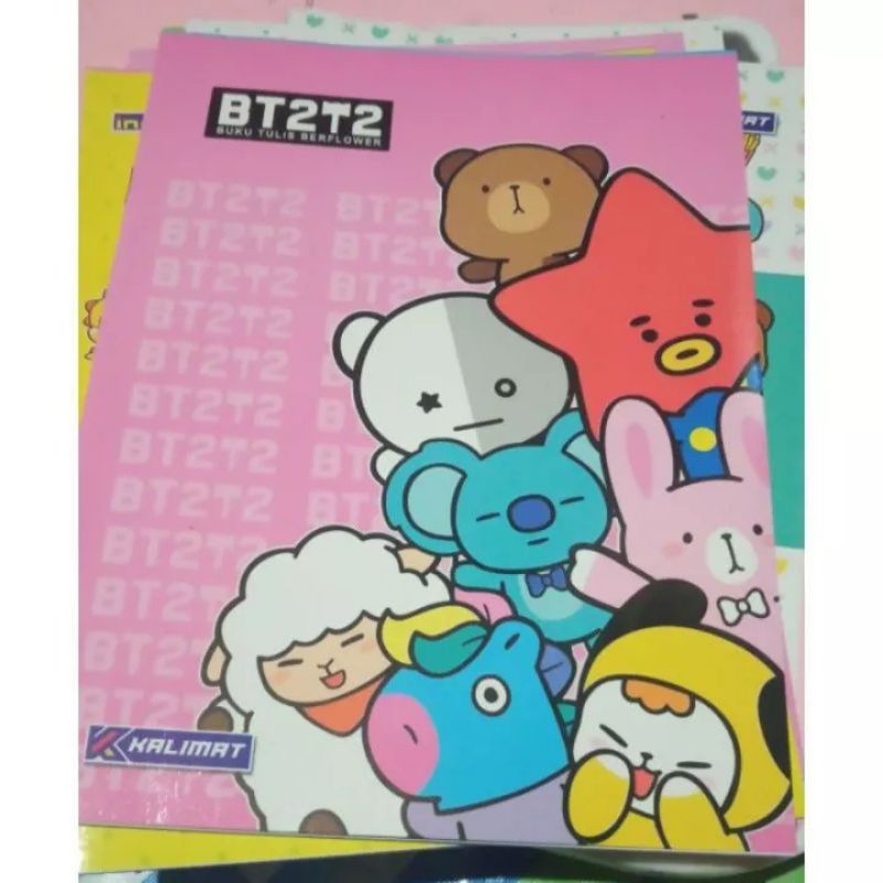 Buku Tulis isi 58 Motif BTS/BT21