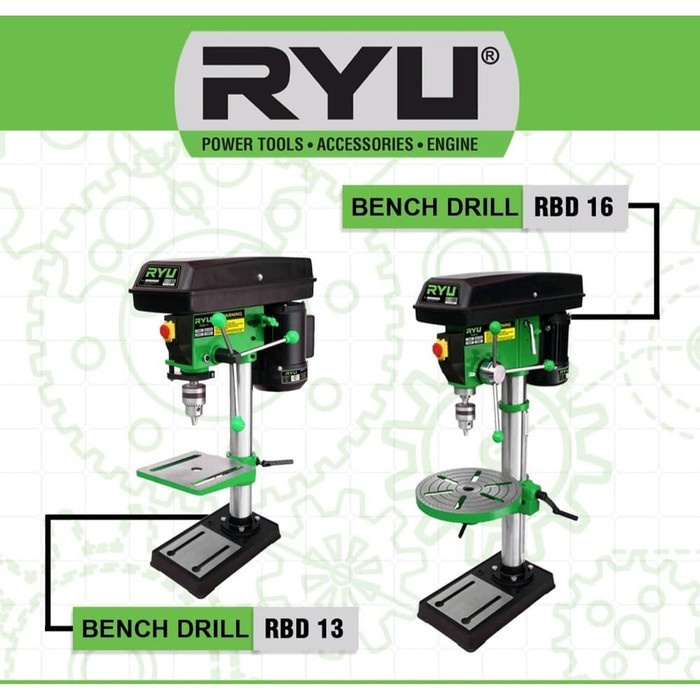 RYU RBD16 MESIN BOR DUDUK 16MM RBD 16 BENCH DRILL 16 MM