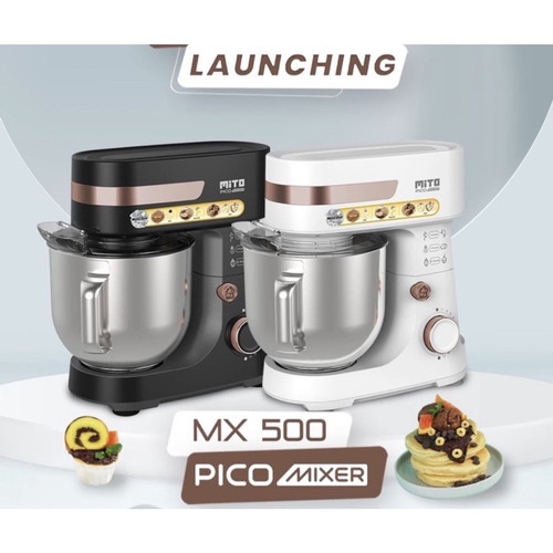 STAND MIXER MITO MX 500 Pico 5 liter ORI - Hitam PUTIH