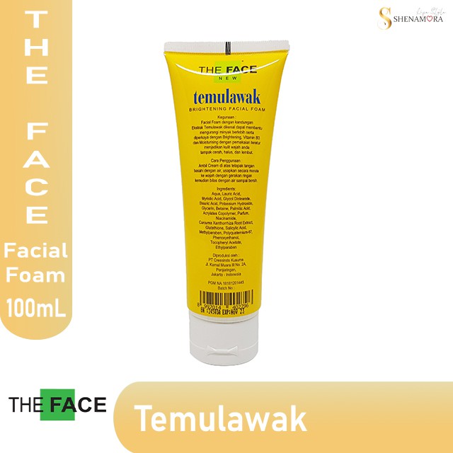 THE FACE Temulawak Brightening Facial Foam/Sabun Wajah 100 ml