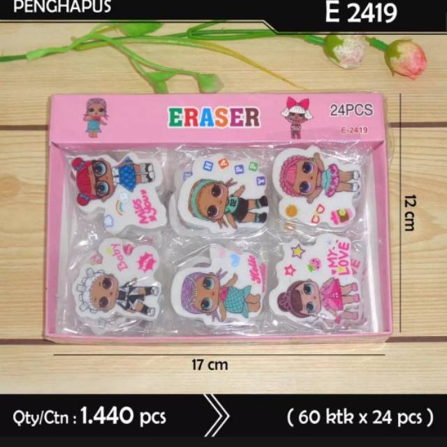 

Penghapus Karakter ES 9007 ISI 24 PCS Eraser