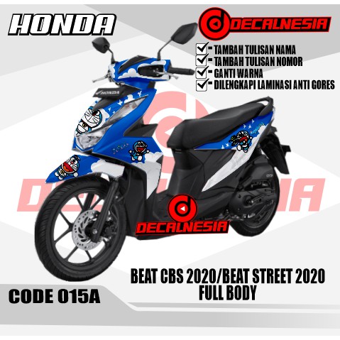 Decal stiker honda Beat Street 2020 Motif Doraemon Full Body