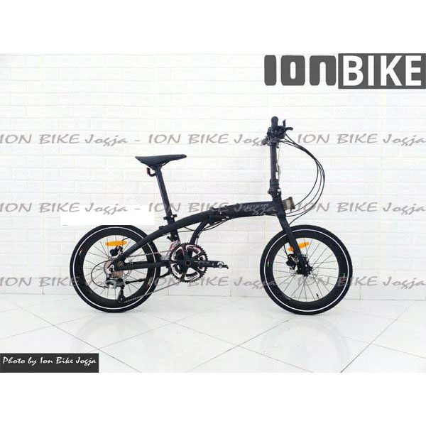 sepeda lipat element ecosmo Z10 Black coral 2x10 speed murah promo ringan 2 x 10 wheelset bearing