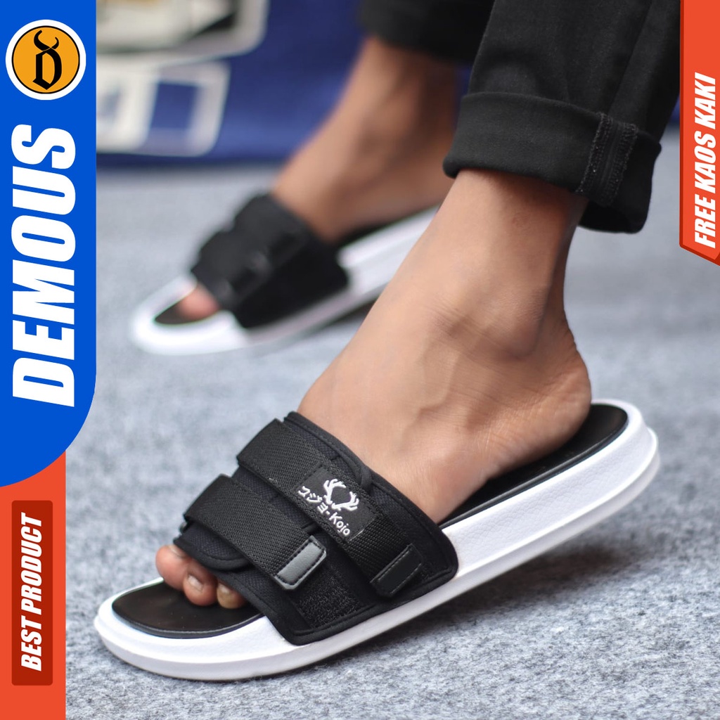 DEMOUS MAXI Sandal Pria Distro Kekinian Murah Slipper