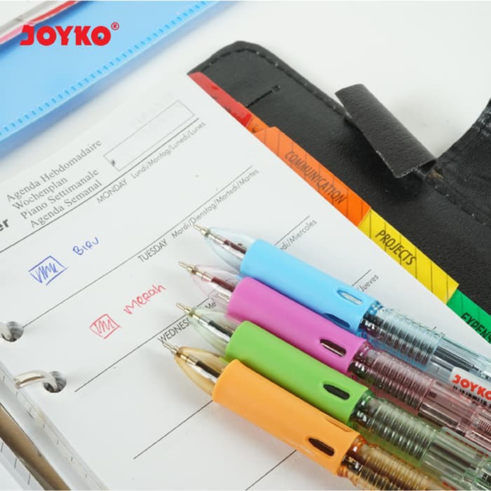 

MURAH BALL PEN PULPEN PENA JOYKO BP-287 DWICO 0.7 MM 2 WARNA BIRU MERAH