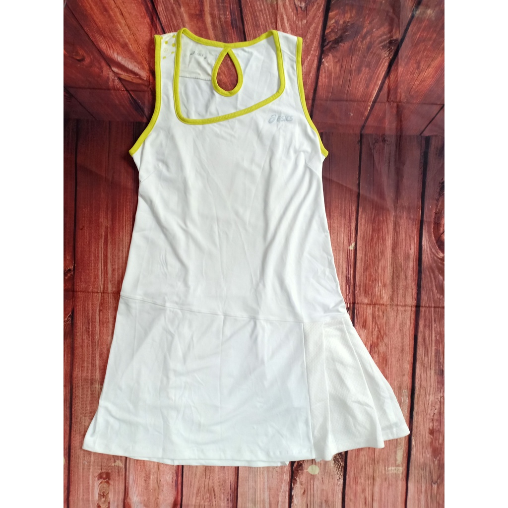 Baju Dress Terusan Asics Wanita Putih Murah Original Olahraga Sport