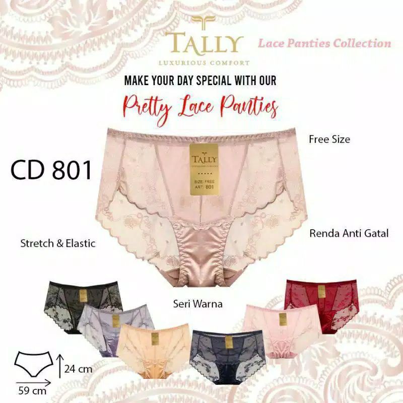 Cd Tally 801 Lace Panties Celana Dalam Wanita Tally Lace Renda Halus Cd Cwe Sexy Cd Wanita Tally