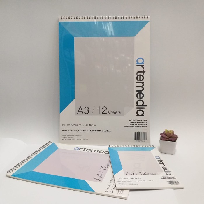 

Produk Terbaru Artemedia Watercolour Book (Wirebound) A3