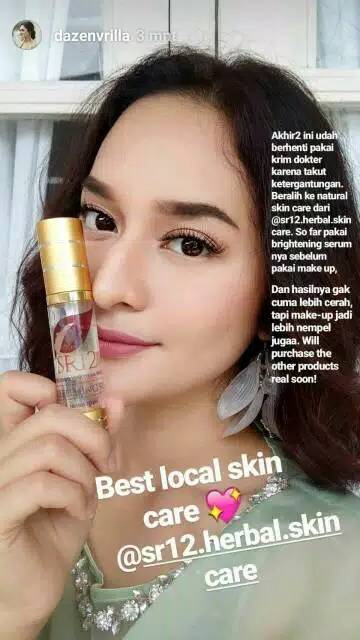 SERUM PEMUTIH SR12 HEMPAS FLEK HITAM / SERUM GLOWING / LIGHTENING SERUM SR12 / MEMUTIHKAN WAJAH ALAMI / BRIGHTENING SERUM