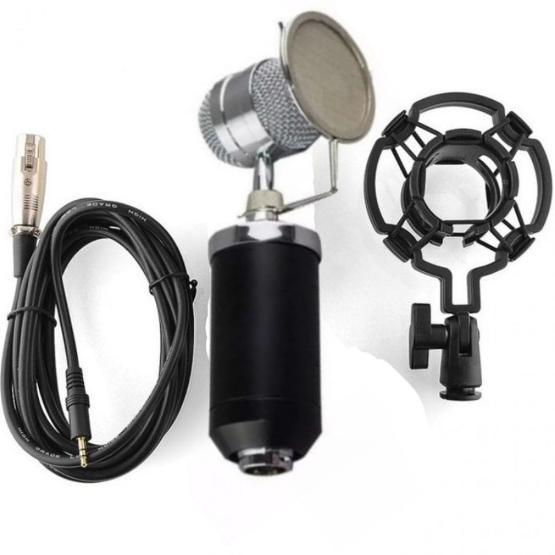 Microphone Condenser BM8000 TaffSTUDIO Mic Mik Mikrofon Kondenser BM 8000