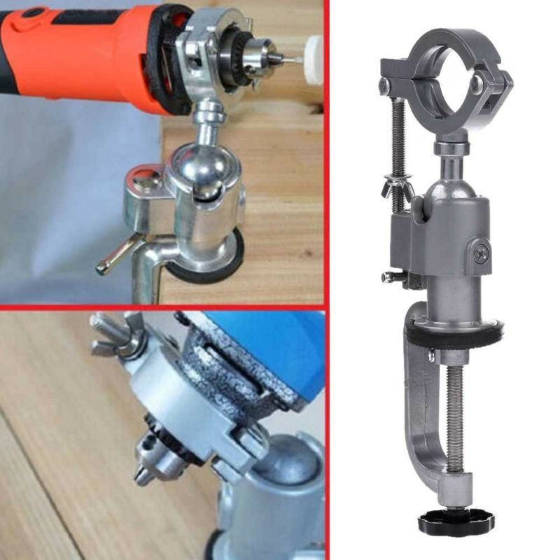 Klem Dudukan Mesin Bor Mini Grinder Clamp Vise Table Seni Kerajinan