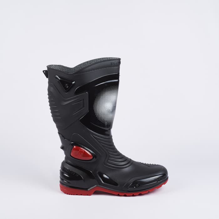 Q73A7 Sepatu Boots Pria Touring High Top Advanture Boot Kulit Asli Rubber   Sepatu Boot Ap Moto 3 -