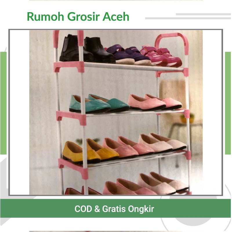 [ACEH] RAK SEPATU 4 SUSUN