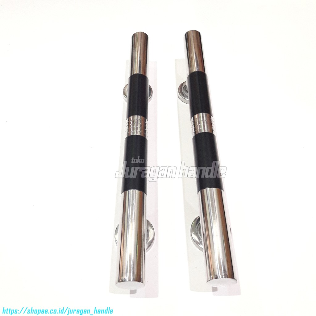 handle pintu rumah 33 cm warna hitam gagang pintu minimalis stainless tarikan pintu rumah mewah awet
