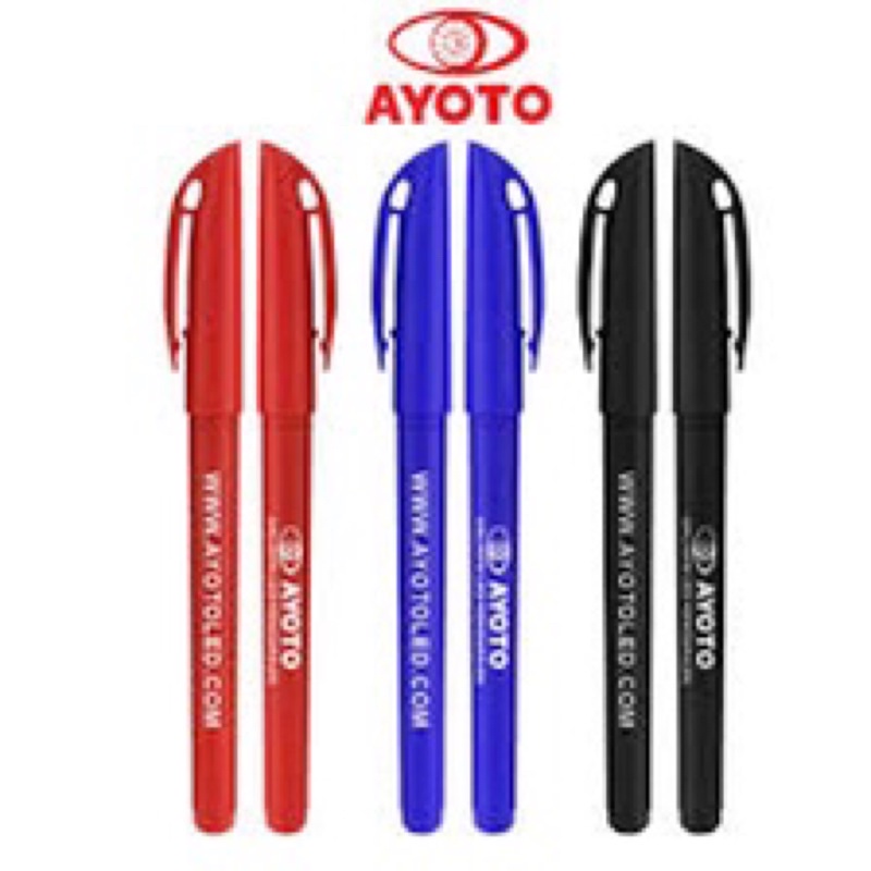 Pulpen Pen Pena AYOTO tinta hitam case random