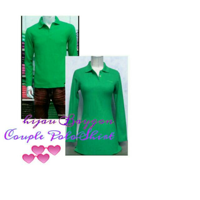Couple Polo Shirt Lengan Panjang Pique Katun Lacoste