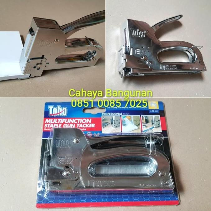 STAPLE GUN TACKER Staples Steples Tembak Kardus Jok TOHO MULTIFUNCTION