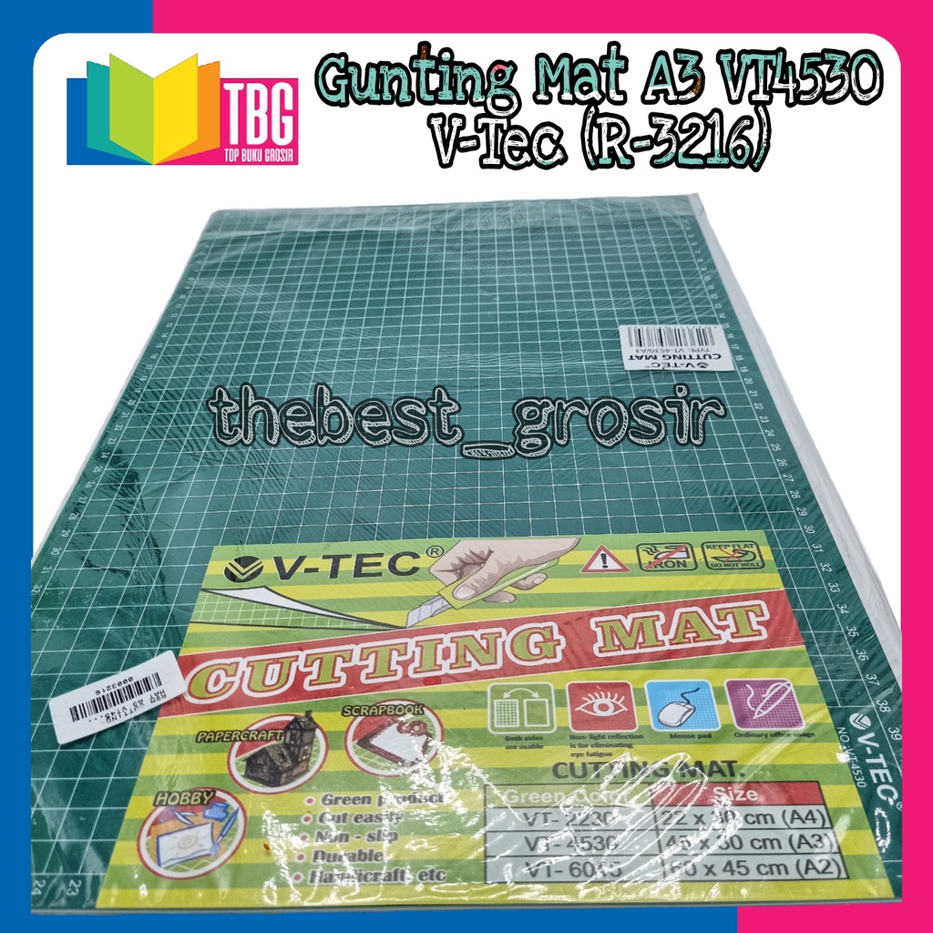 

1 PCS CUTTING MAT A3 VT4530 V-TEC / ALAS POTONG (R-3216)
