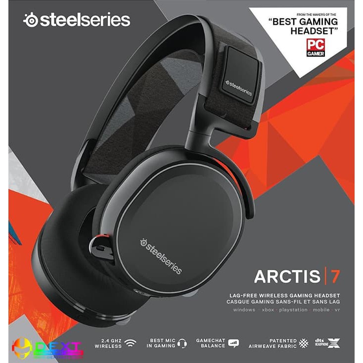 Jual SteelSeries Arctis 7 with 7.1 DTS Headphone:X Black Wireless