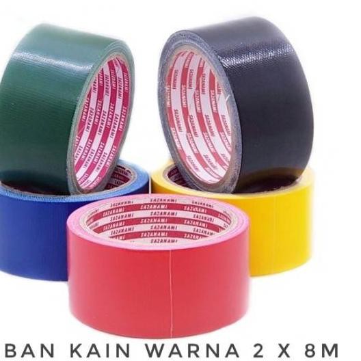 

maLakban Kain Hitam 2" Inch x 8M Sazanami Cloth Tape 48 mm Linen jilid ma Kode(A11B22)