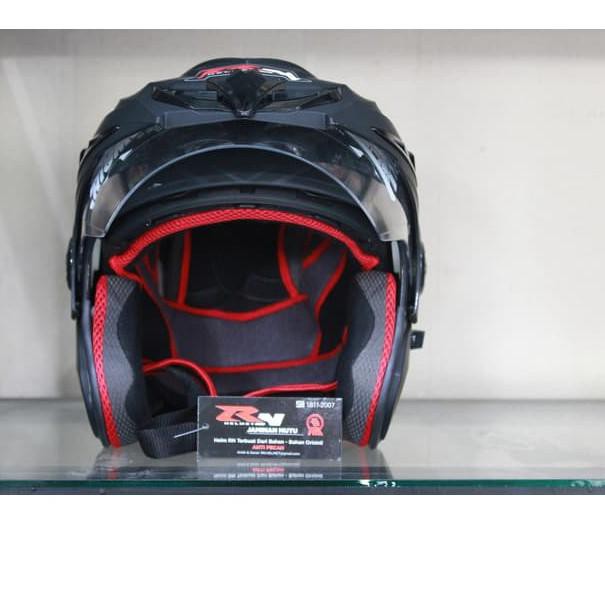 MVI Helm RN Double Visor Hitam Doff  mirip Ink t1 ✅