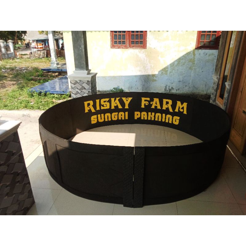 (COD) ring ayam aduan/ geber arena ayam petarung diameter 2.2 meter tebal 2cm full hitam RAPIH FULL 