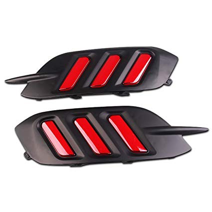 LED Rear Bumper Reflector Civic Turbo 2016 Mustang Style