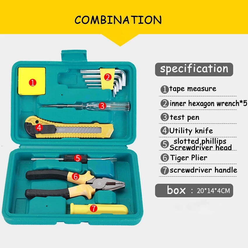 Tool Kit Set 11 Pcs Sands / Kunci Set / Kit Set Box / Toolkit set