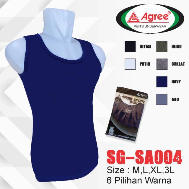  Singlet  Pria Kaos  Dalam Pria Agree Shopee Indonesia