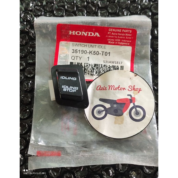 SAKLAR SWITCH UNIT IDLE  IDLING STOP HONDA VARIO 150 SOKET 2 KODE K50